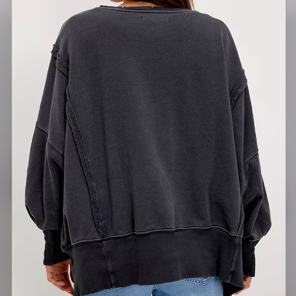 NWOT Free People Graphic Camden Sweatshirt - Picture 3 of 7